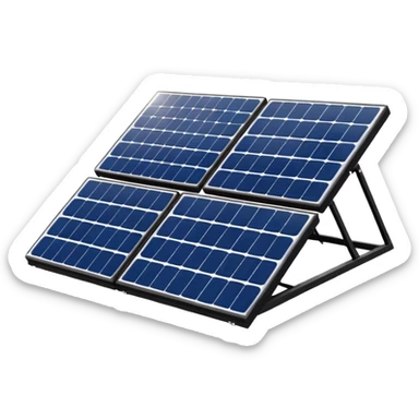 solar power generation plant on a nextracker system sticker