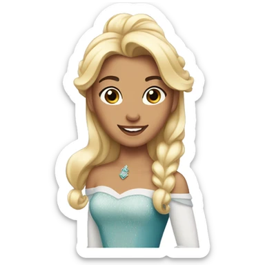 make me disney princess  sticker