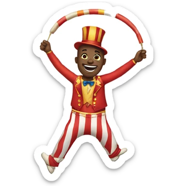 circus acrobat  sticker