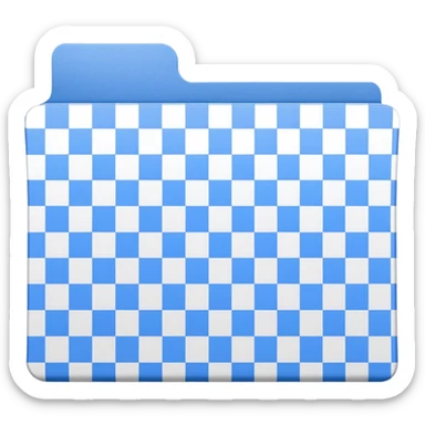  file folder with gingham pattern  sticker