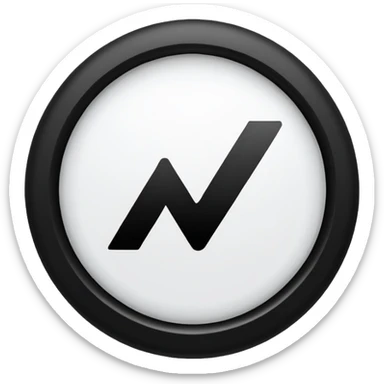 White circle with black checkmark in the middle sticker