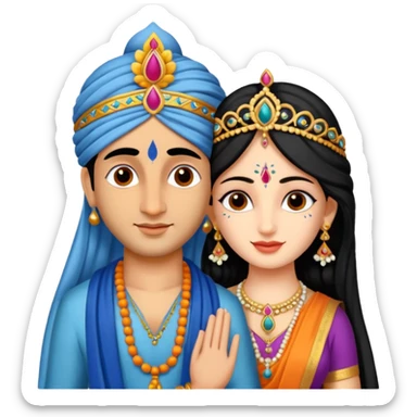 Radha krishna sticker