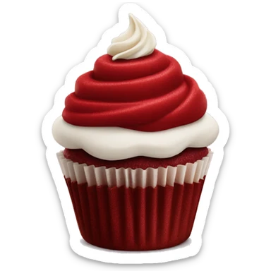 Starbucks red velvet cupcake  sticker