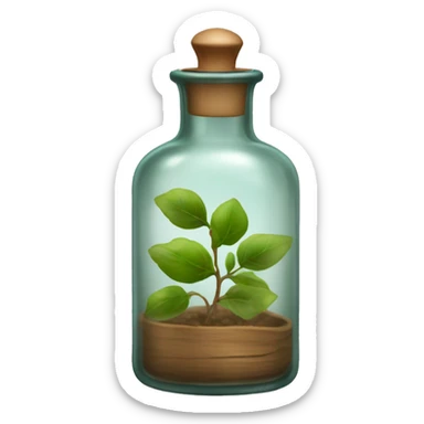 APOTHECARY Bottle transparent background  sticker
