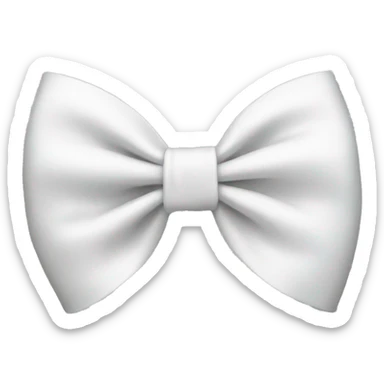 white bow sticker