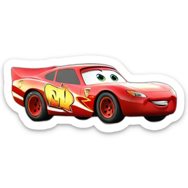 Flash mcqueen sticker