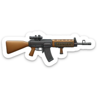 match 3 tile for a machine gun horizontal sticker