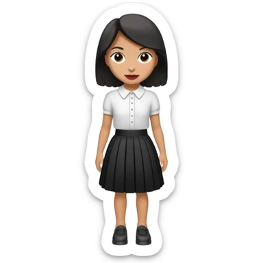 berger autralien noir et blanc avec une jupe sticker