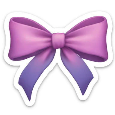 Aesthetic bow sticker