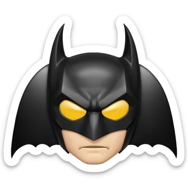 Batman logo Full black sticker