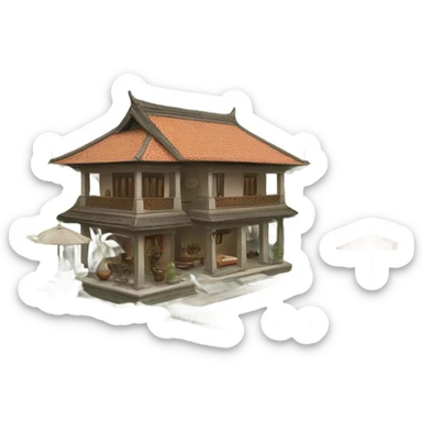 Balinese Villa  sticker