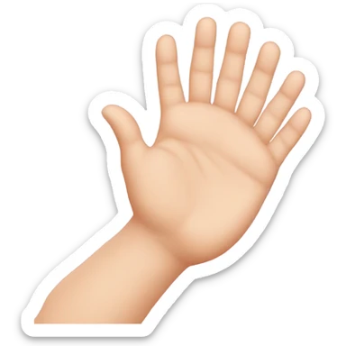 baby hand and mum hand sticker