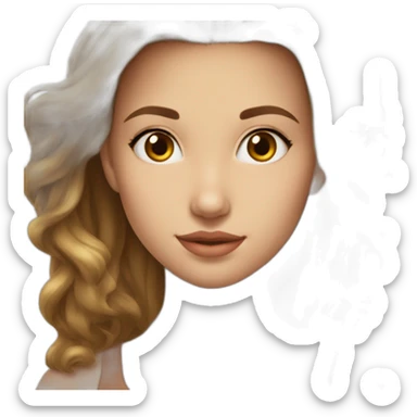 Fille d’1m52 blanche,de 17 ans,cheveux mi courts très lisses et marrons  sticker