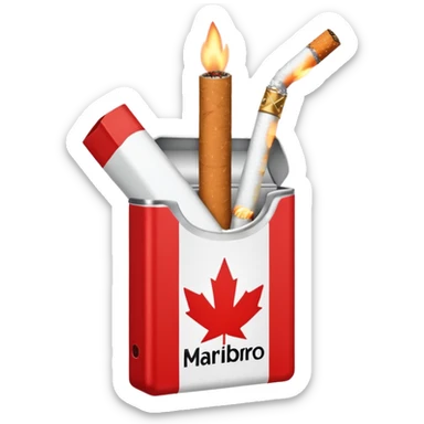 cigarette marlboro sticker