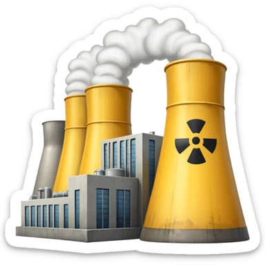 realistic nuclear power plant sticker