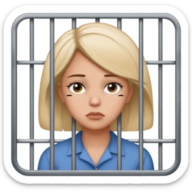 Still wild, but you’ll realize they’re wiser than they seem. Freedom is their top priority — don’t try to cage them.
woman behind bars sad with a text bubble thinking about airplanes sticker