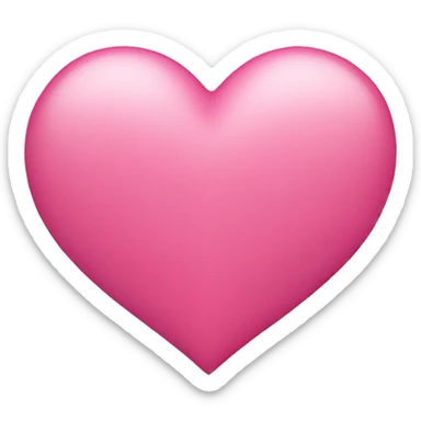 Pink heart sticker