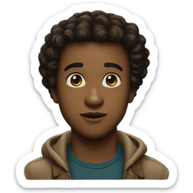 Dustine stranger things amoureux sticker