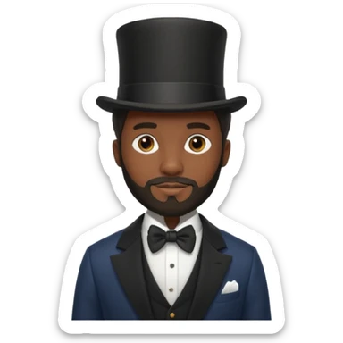 1800's African male sticker