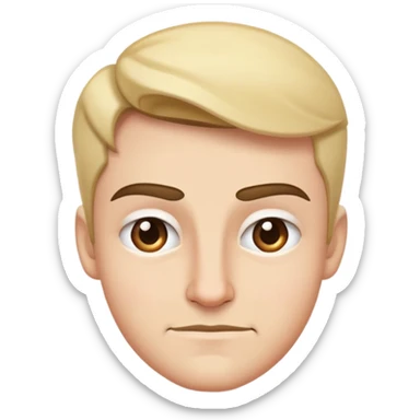 Eyebrow raised smirking sticker