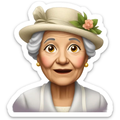 Grand mère voilée  sticker