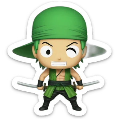 Roronoa Zoro one piece sticker