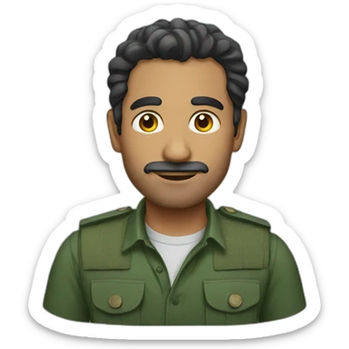 Pakistani man sticker