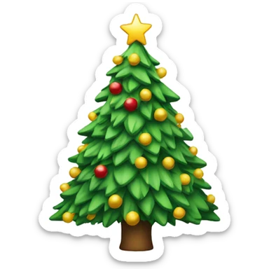 christmas tree sticker