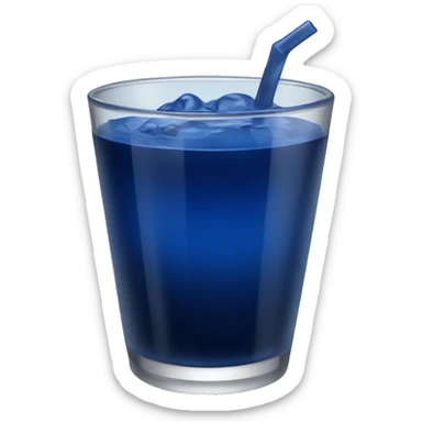 dark blue drink sticker