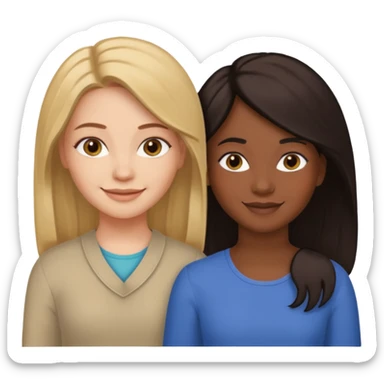 two sisters – Sonya and Taya they look different) sticker