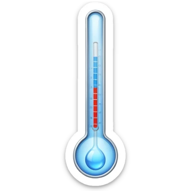 cold ice thermometer only blue color stick sticker