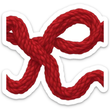 red yarn sticker