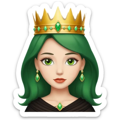 Sexy Queen Green eyes sticker