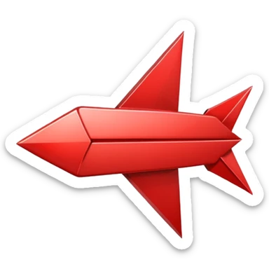 red arrow sticker