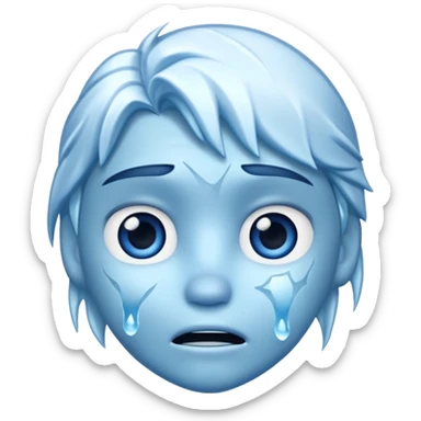 Frozen icy distraught iOs emoji sticker