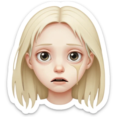 STARVING girl so hungry hasn’t eaten food in so long  sticker