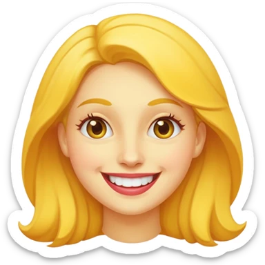 Nake the yellow woman from WhatsApp sticker