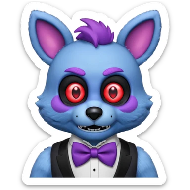 Bonnie(blue) from the Five Nights At Freddy's movie sticker