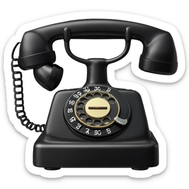 Rotary Telephone sticker
