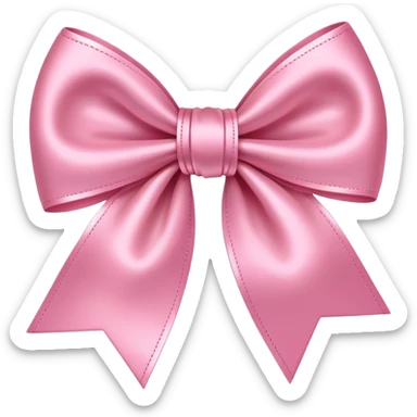 pretty pink bow sticker