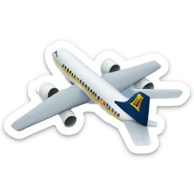 Plane flying to Michigan sticker