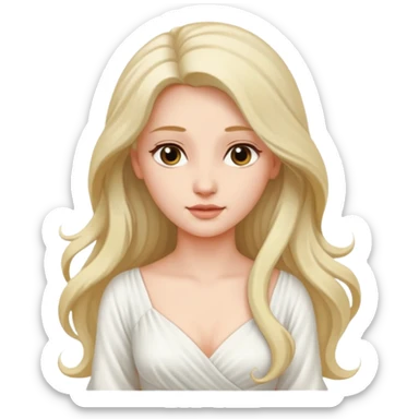 une belle personne a partir du buste tourné de 3/4
 sticker