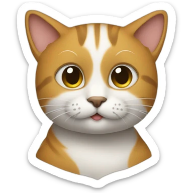 Cat doing mathematics  sticker