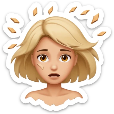 Woman thrown under bus sticker