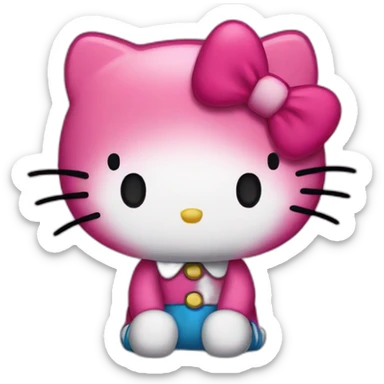 Hello kitty sad sticker