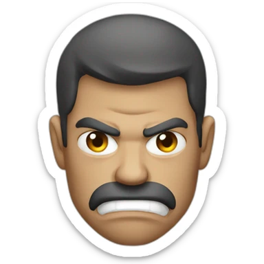 Angry humain  sticker