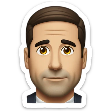 Michael Scott avec une tasse de café  sticker