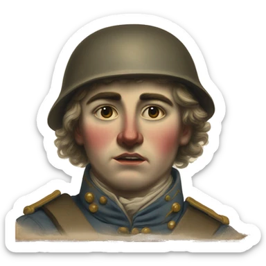 wounded British soldier 19th century sticker