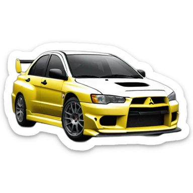mitsubishi lancer evolution ix sticker