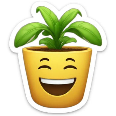 Plante souriante sticker
